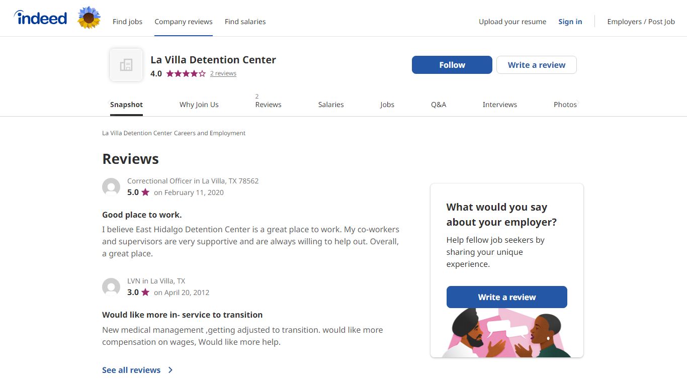 La Villa Detention Center Careers and Employment | Indeed.com