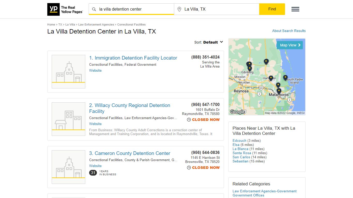 La Villa Detention Center in La Villa, TX with Reviews - YP.com