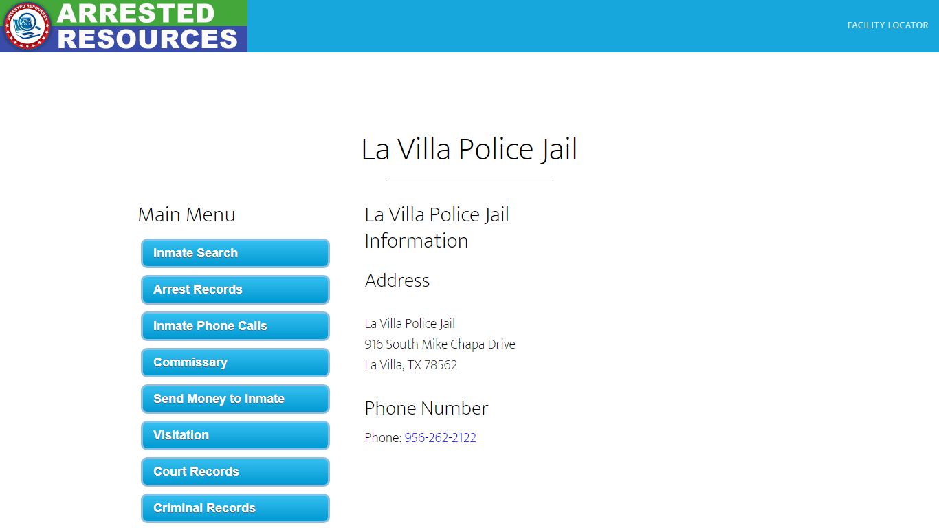 La Villa Police Jail - Inmate Search - La Villa, TX - Arrested Resources