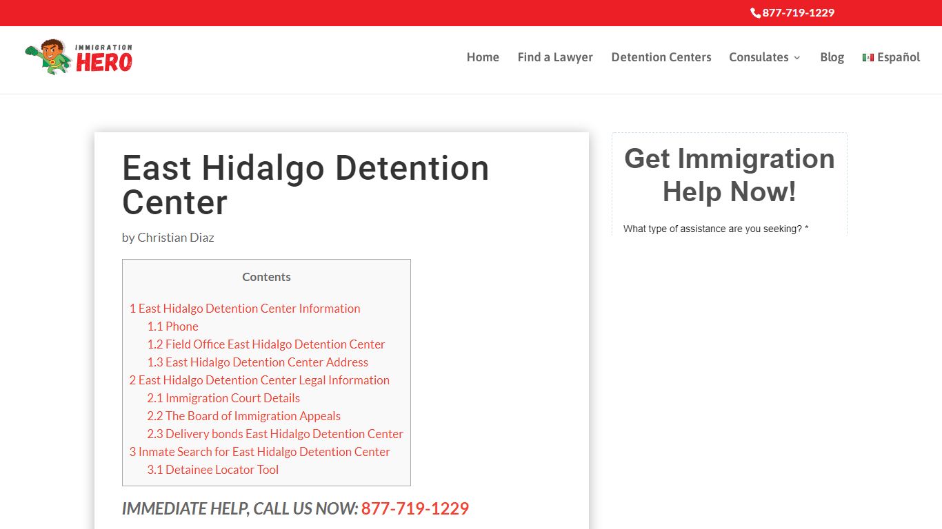 East Hidalgo Detention Center, Lavilla, TX - > Immigration Hero